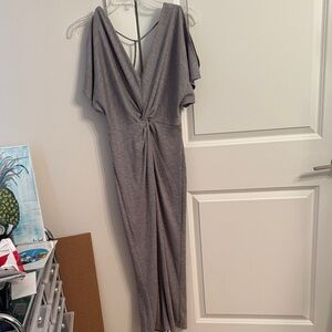 Sugarlips Charcoal V-Neck Jumpsuit